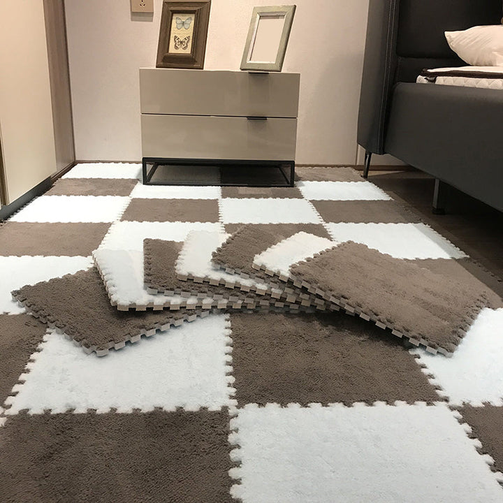 Lisslune | Color-Fading-Resistant Carpet Tile Solid Interlocking Carpet Tile
