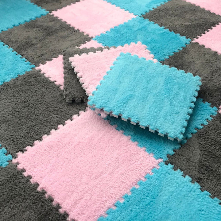 Lisslune | Color-Fading-Resistant Carpet Tile Solid Interlocking Carpet Tile