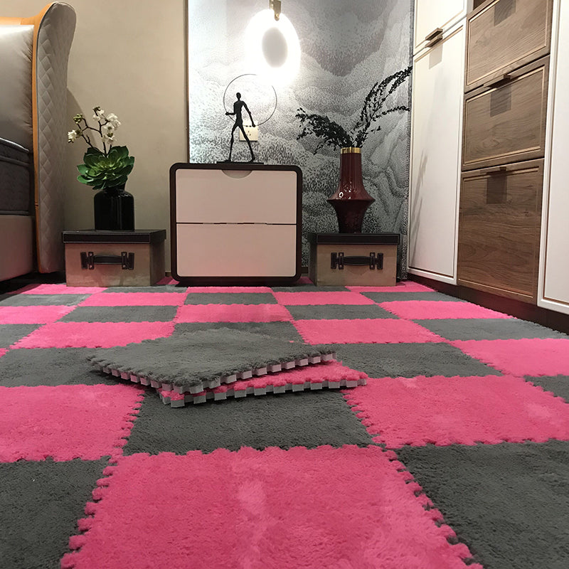 Lisslune | Color-Fading-Resistant Carpet Tile Solid Interlocking Carpet Tile