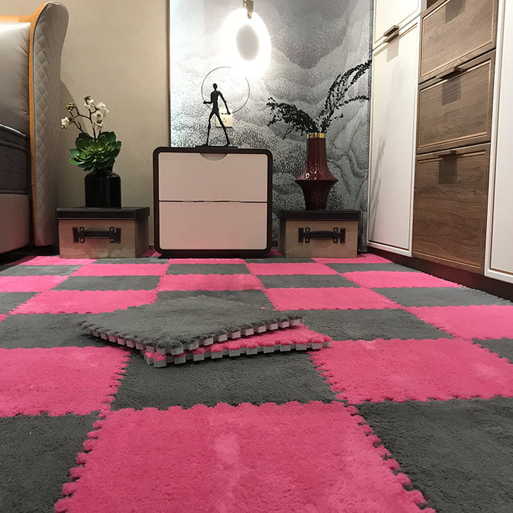 Lisslune | Color-Fading-Resistant Carpet Tile Solid Interlocking Carpet Tile