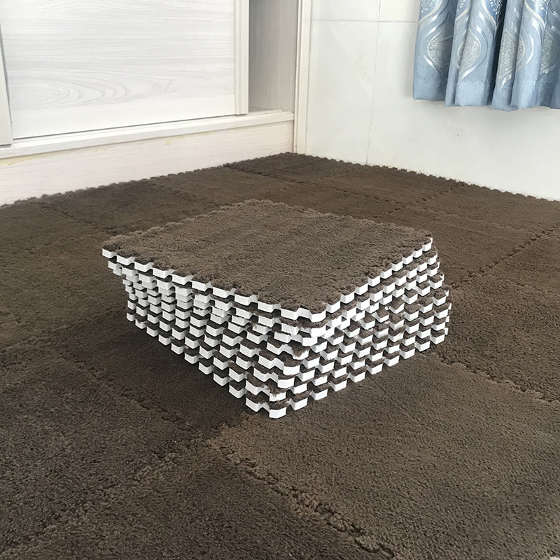 Lisslune | Color-Fading-Resistant Carpet Tile Solid Interlocking Carpet Tile