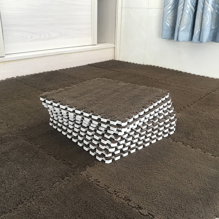 Lisslune | Color-Fading-Resistant Carpet Tile Solid Interlocking Carpet Tile