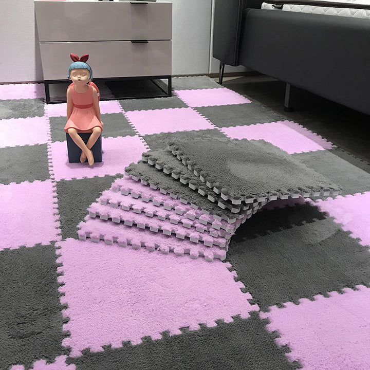 Lisslune | Color-Fading-Resistant Carpet Tile Solid Interlocking Carpet Tile