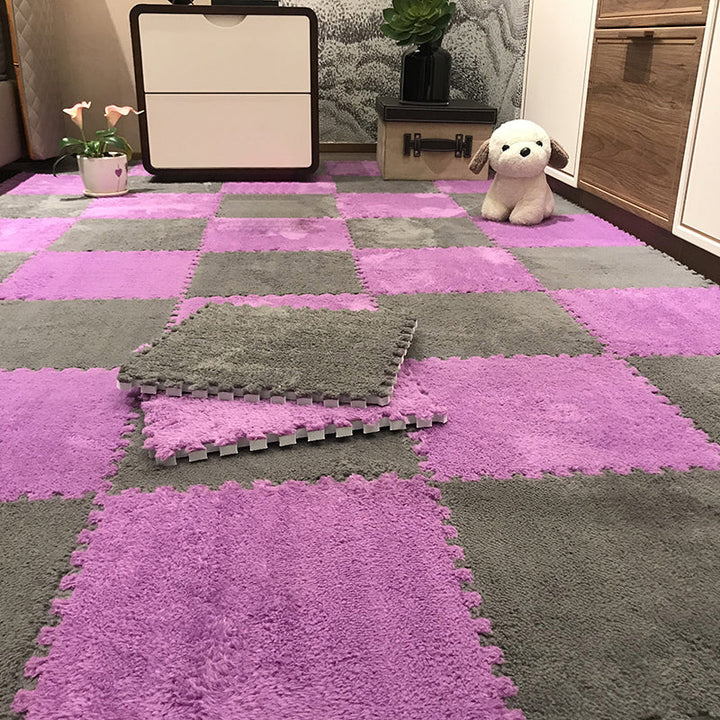 Lisslune | Color-Fading-Resistant Carpet Tile Solid Interlocking Carpet Tile