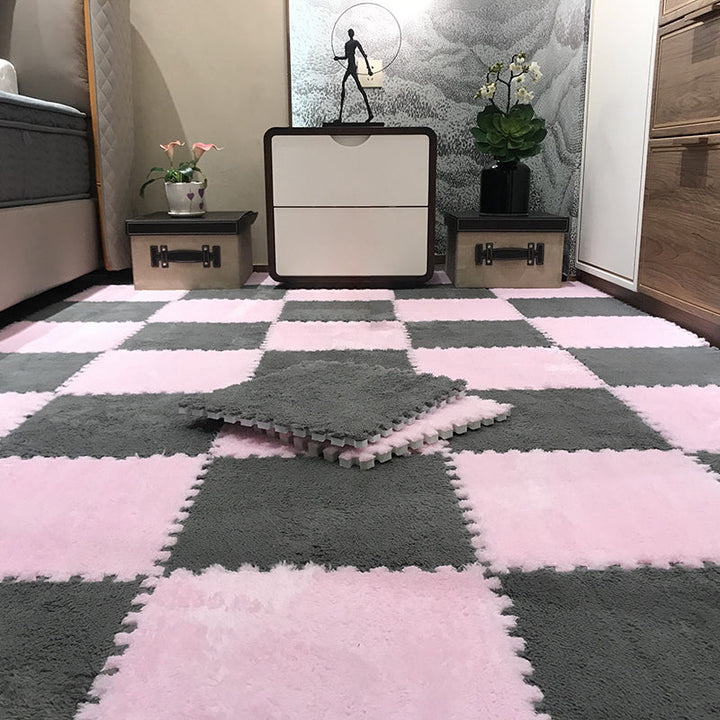 Lisslune | Color-Fading-Resistant Carpet Tile Solid Interlocking Carpet Tile