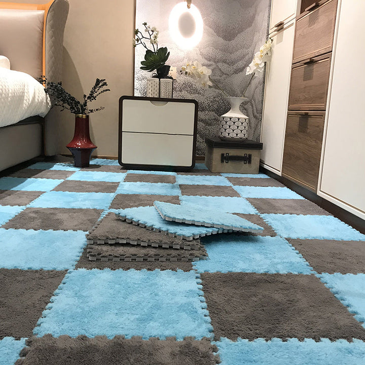 Lisslune | Color-Fading-Resistant Carpet Tile Solid Interlocking Carpet Tile