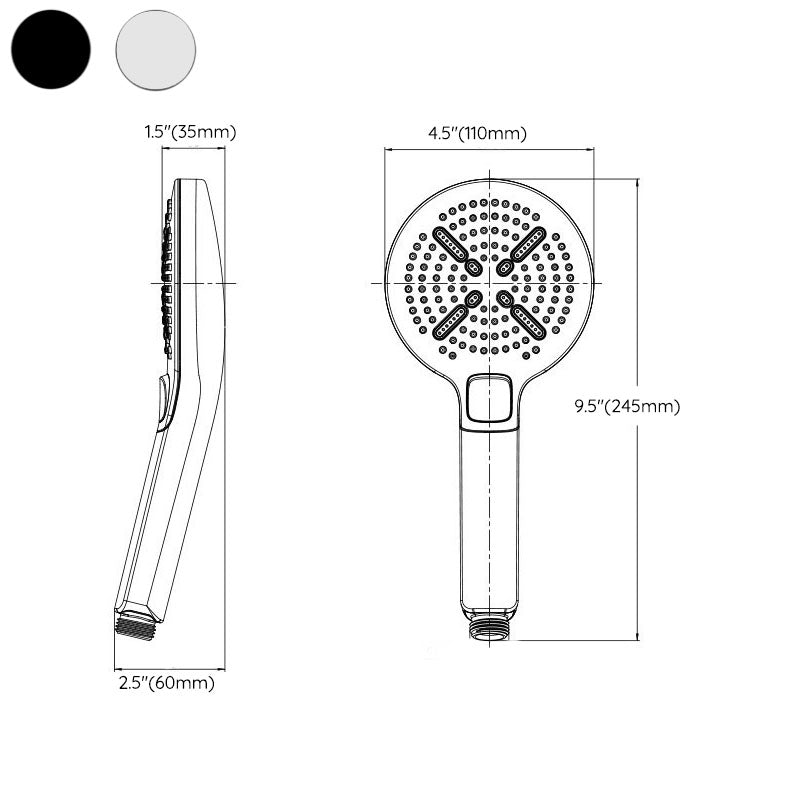 Lisslune | Contemporary Handheld Shower Self-Cleaning Wall-Mounted Handheld Shower