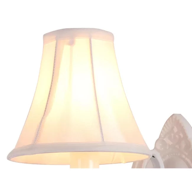 Skørter | Modern Flared Shadow Wall Lamp with Droplet-like Crystal Metal Wall Sconce for Girls Bedroom