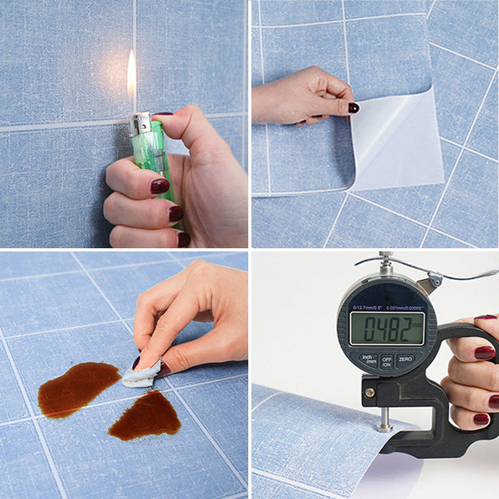 Lisslune | Modern mosaic tiles waterproof peel-and-stick tiles over tiles for the kitchen