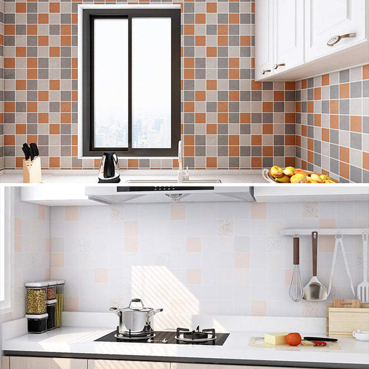Lisslune | Modern mosaic tiles waterproof peel-and-stick tiles over tiles for the kitchen