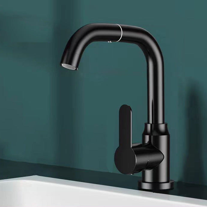Lisslune | Modern Basin Mixer Bathroom Faucet Brass Lever Swivel Spout Basin Mixer