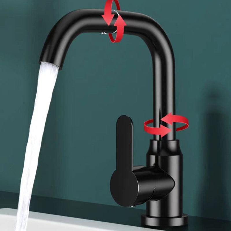 Lisslune | Modern Basin Mixer Bathroom Faucet Brass Lever Swivel Spout Basin Mixer
