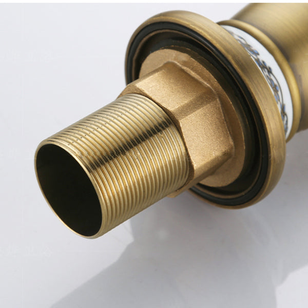 Lisslune | Low-Arch Country Vessel Faucet Single-Lever Brass Faucet for Bathroom
