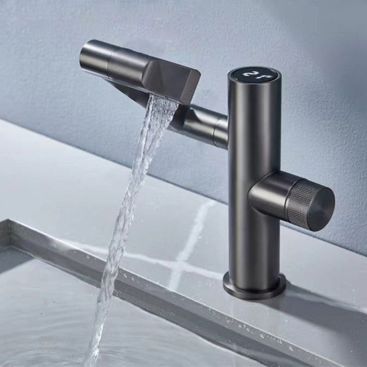 Lisslune | Modern Vessel Sink Faucet Copper 1-Handle Low Arc Vessel Faucet for the Bathroom
