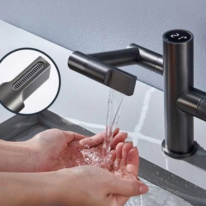 Lisslune | Modern Vessel Sink Faucet Copper 1-Handle Low Arc Vessel Faucet for the Bathroom