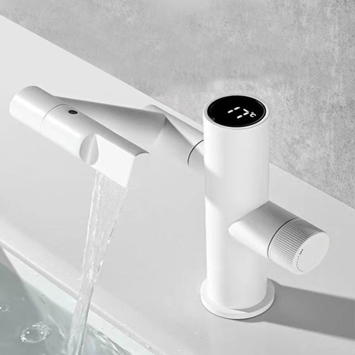 Lisslune | Modern Vessel Sink Faucet Copper 1-Handle Low Arc Vessel Faucet for the Bathroom