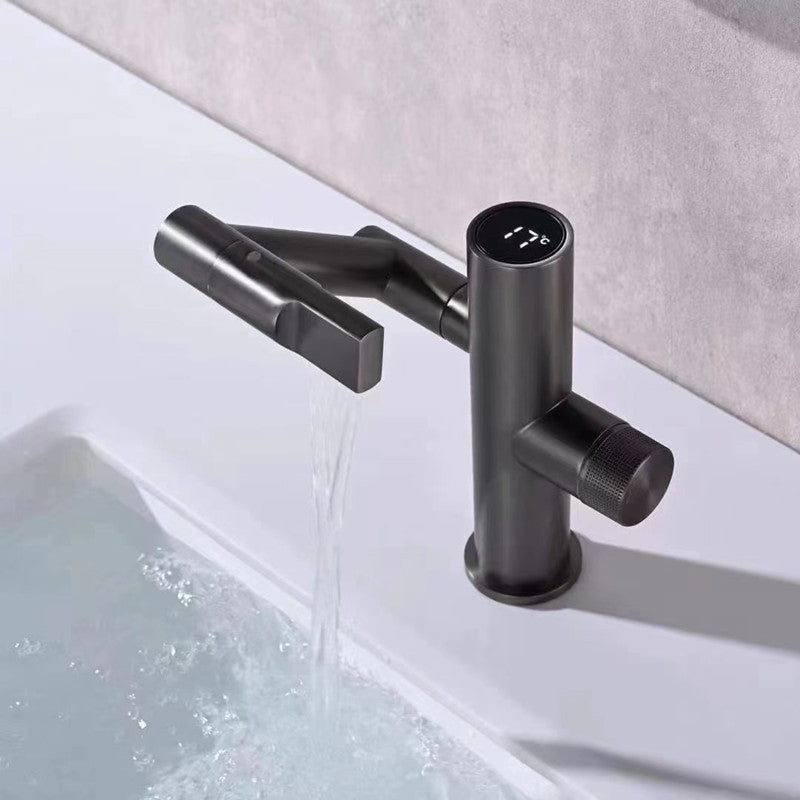 Lisslune | Modern Vessel Sink Faucet Copper 1-Handle Low Arc Vessel Faucet for the Bathroom