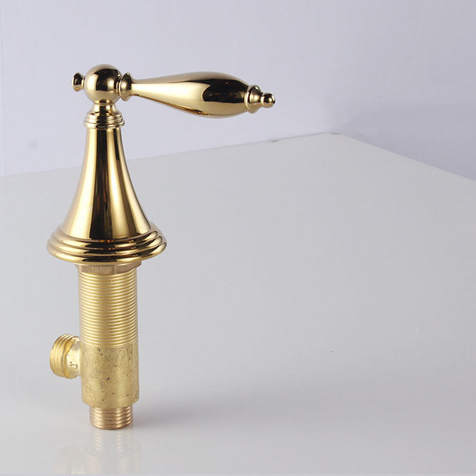 Lisslune | Modern widespread sink faucet Simple bathroom double handle faucet with lever handle
