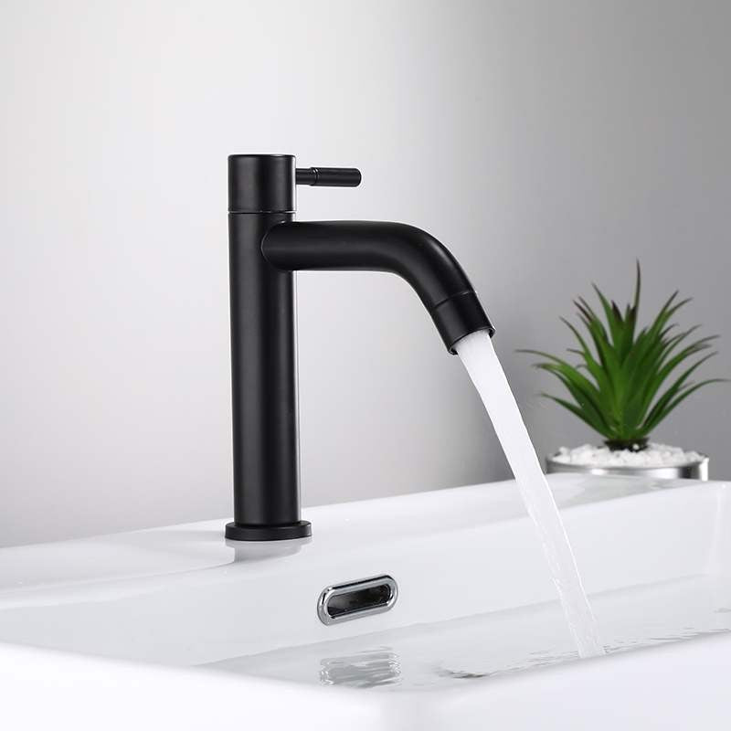 Lisslune | Industrial Vessel Fitting Stainless Steel Lever Handle Basin Mixer