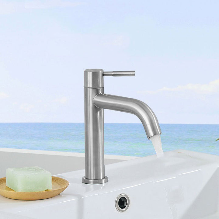 Lisslune | Industrial Vessel Fitting Stainless Steel Lever Handle Basin Mixer