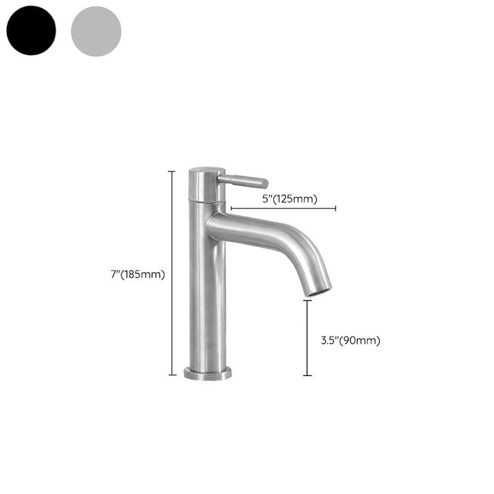 Lisslune | Industrial Vessel Fitting Stainless Steel Lever Handle Basin Mixer