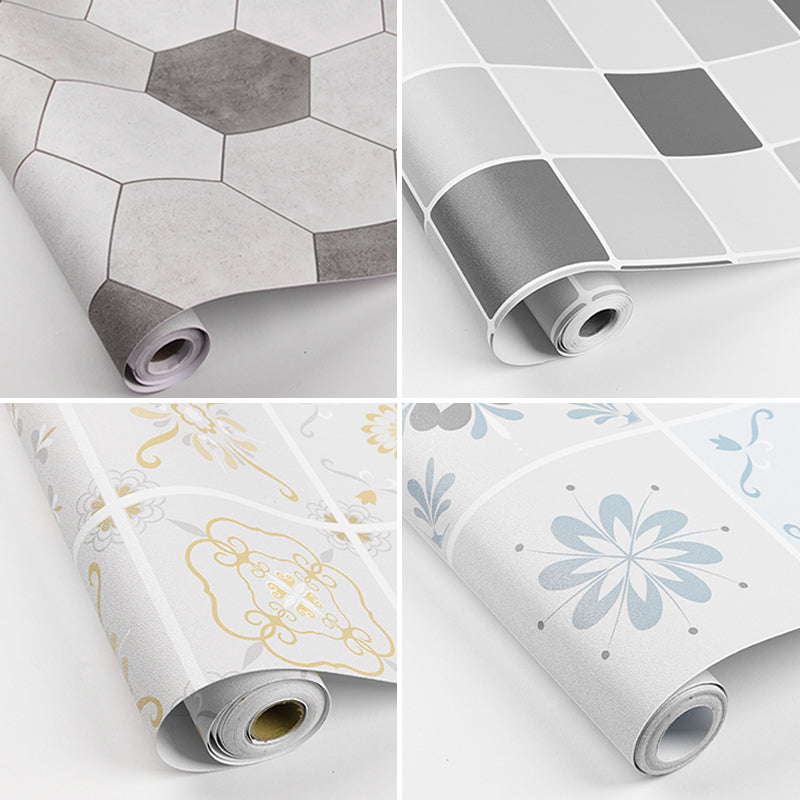Lisslune | Modern Vinyl Flooring Self-Adhesive Geometrically Printed Vinyl Plank Flooring