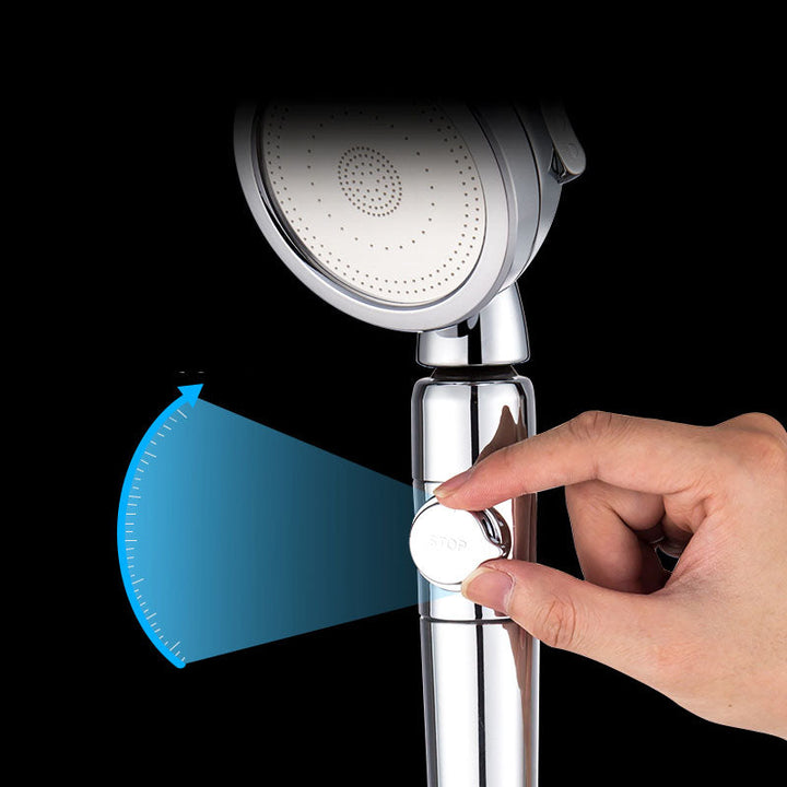 Lisslune | Metal Universal Pressure Shower Head Adjustable Water Flow Handheld Shower Head