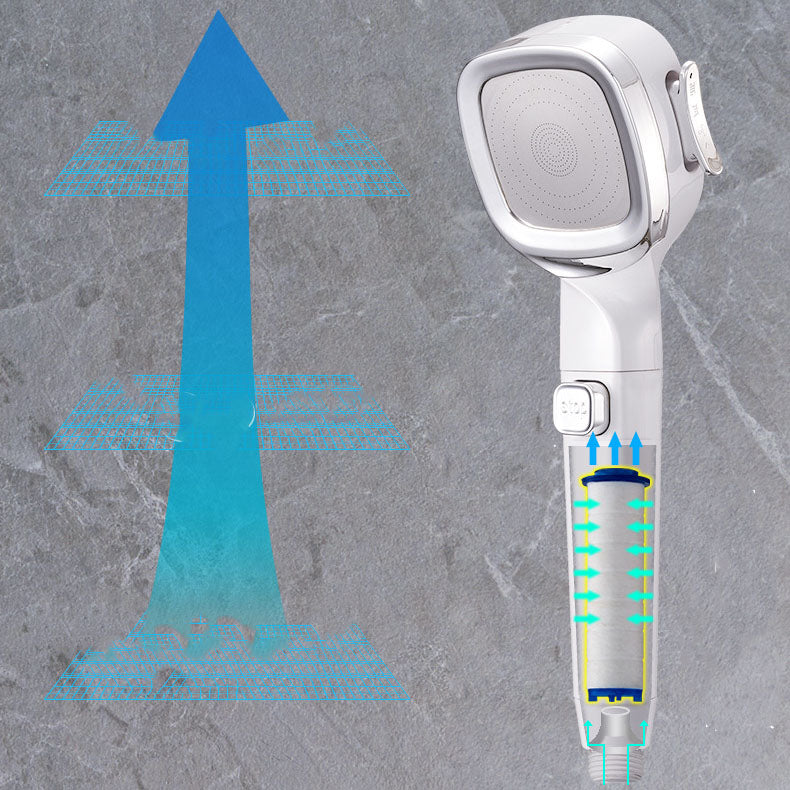 Lisslune | 4-Stage Pressure Shower Head One-Button Water Stop Handheld Shower Head
