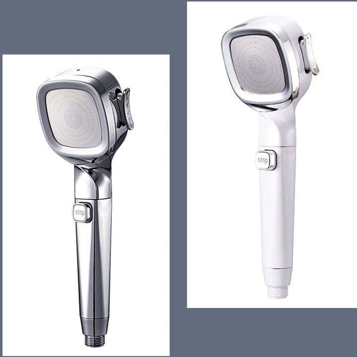 Lisslune | 4-Stage Pressure Shower Head One-Button Water Stop Handheld Shower Head