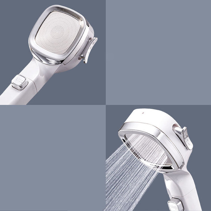 Lisslune | 4-Stage Pressure Shower Head One-Button Water Stop Handheld Shower Head