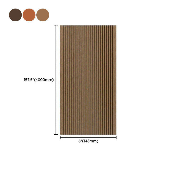 Lisslune | Outdoor Wood Decking Waterproof Striped Pattern Floorboard