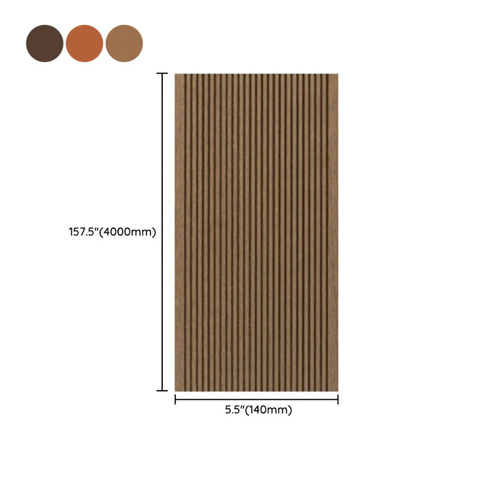 Lisslune | Outdoor Wood Decking Waterproof Striped Pattern Floorboard