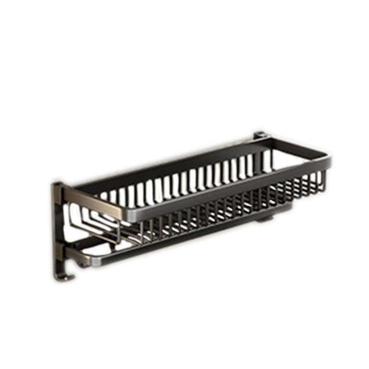 Lisslune | Modern Bathroom Accessories Set Black Bath Shelf Bath Accessories Set