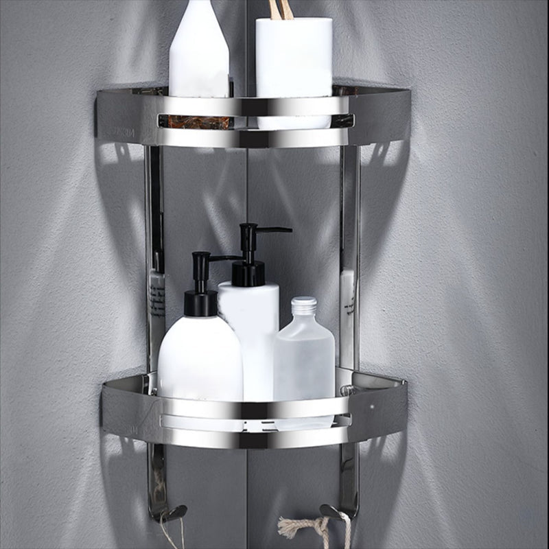 Lisslune | Modern Stainless Steel Bath Shelf Paper Holder Bathroom Accessory Set