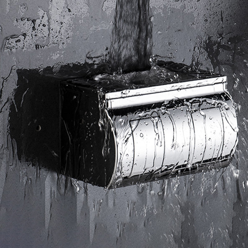 Lisslune | Modern Stainless Steel Bathroom Shelf Paper Holder Bathroom Accessory Set