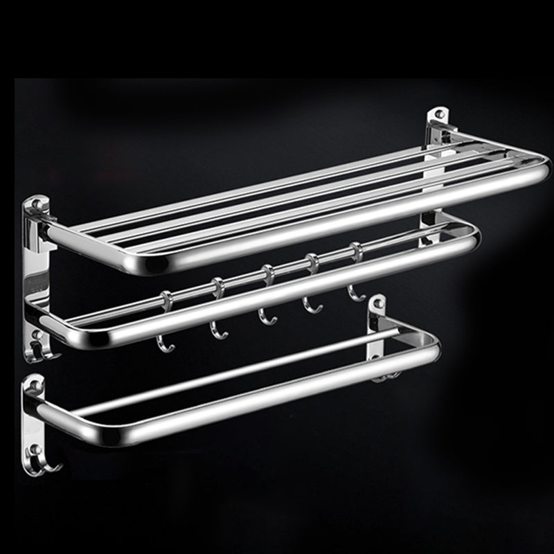 Lisslune | Modern Stainless Steel Bathroom Shelf Paper Holder Bathroom Accessory Set