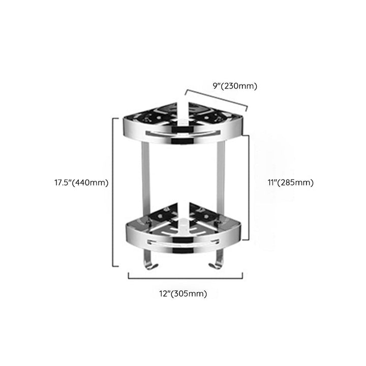 Lisslune | Modern Stainless Steel Bath Shelf Paper Holder Bathroom Accessory Set