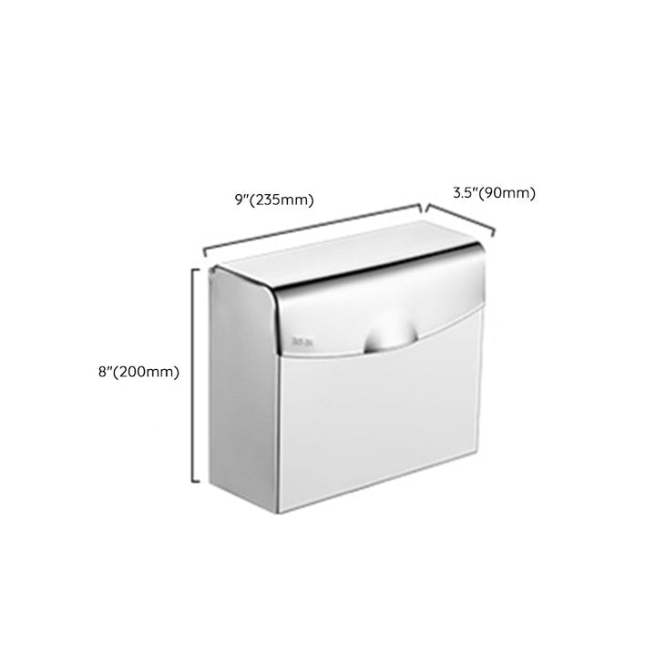 Lisslune | Modern Stainless Steel Bath Shelf Paper Holder Bathroom Accessory Set