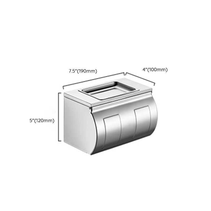 Lisslune | Modern Stainless Steel Bath Shelf Paper Holder Bathroom Accessory Set