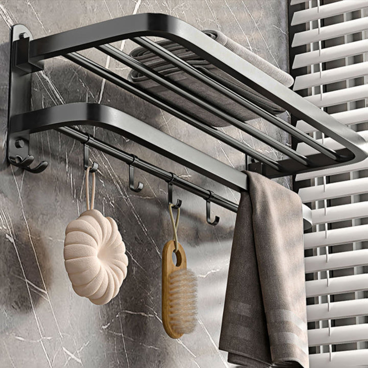 Lisslune | Modern gray bathroom accessory set bathroom shelf bath hardware set