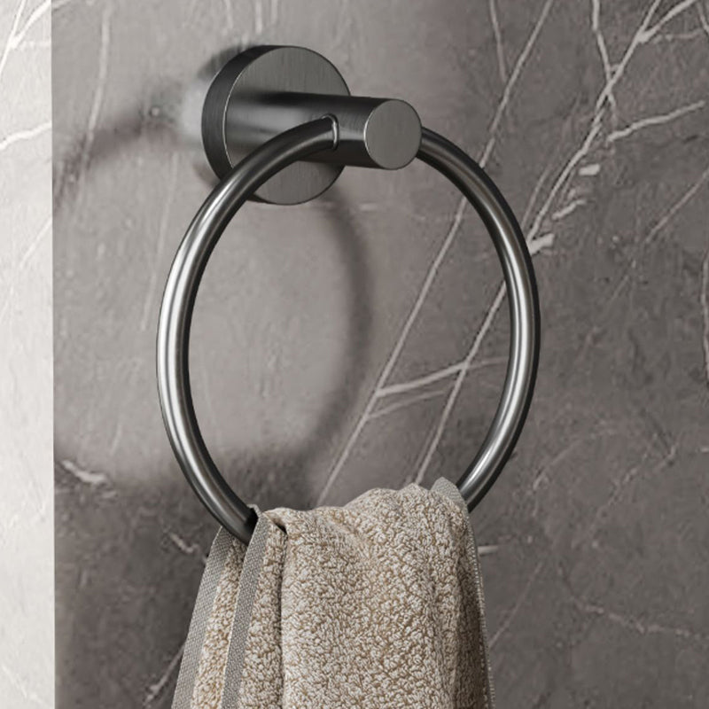 Lisslune | Modern gray bathroom accessory set bathroom shelf bath hardware set