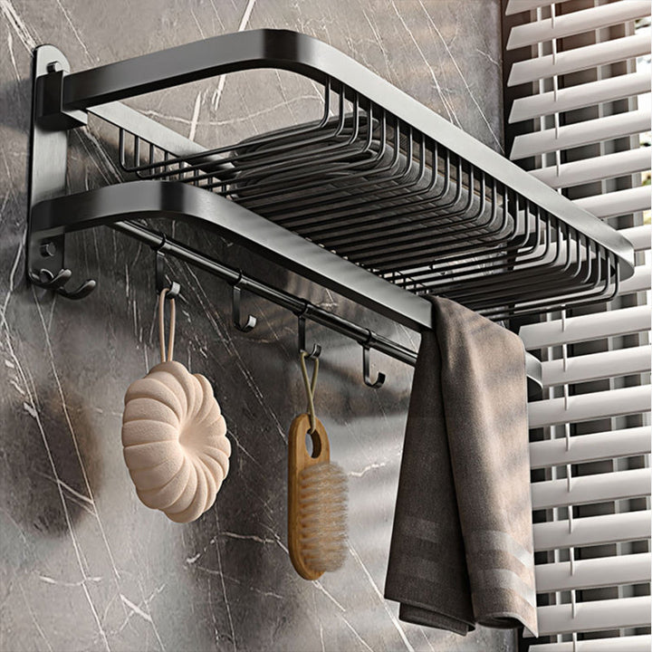 Lisslune | Modern gray bathroom accessory set bathroom shelf bath hardware set
