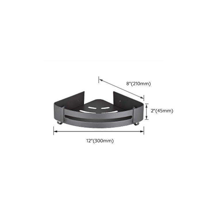 Lisslune | Modern gray bathroom accessory set bathroom shelf bath hardware set