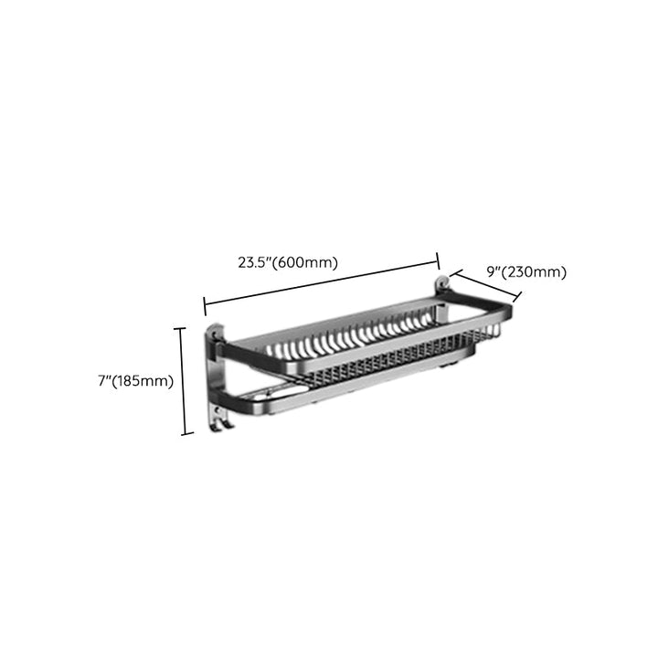 Lisslune | Modern gray bathroom accessory set bathroom shelf bath hardware set