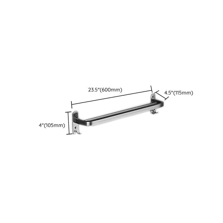 Lisslune | Modern gray bathroom accessory set bathroom shelf bath hardware set