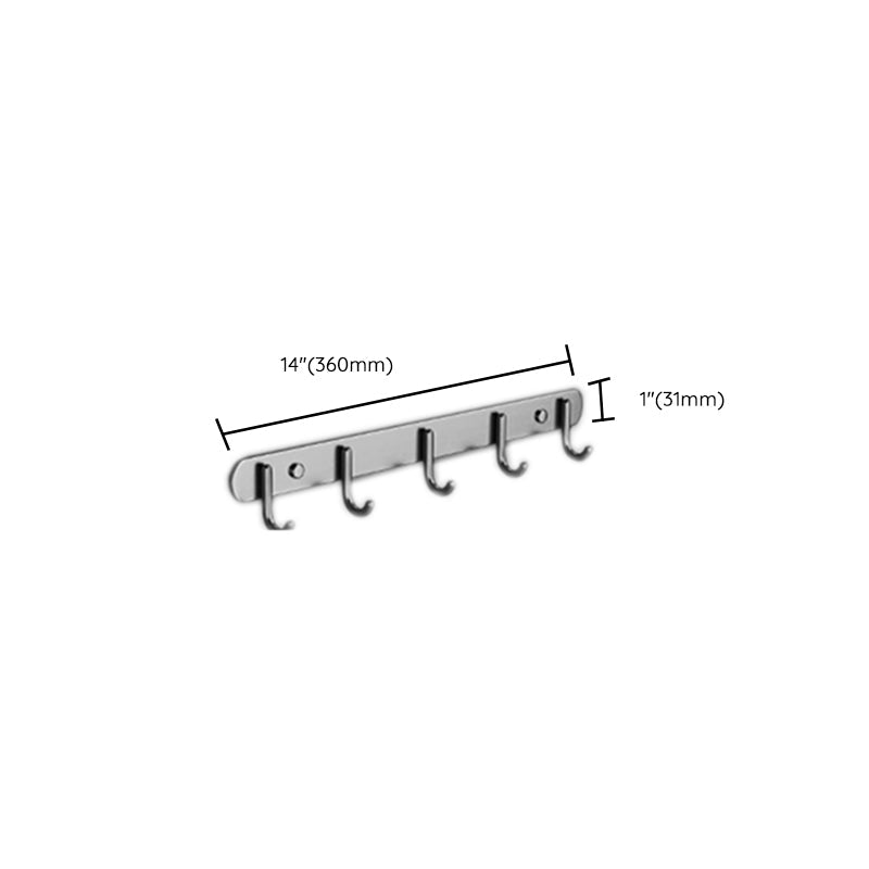 Lisslune | Modern gray bathroom accessory set bathroom shelf bath hardware set