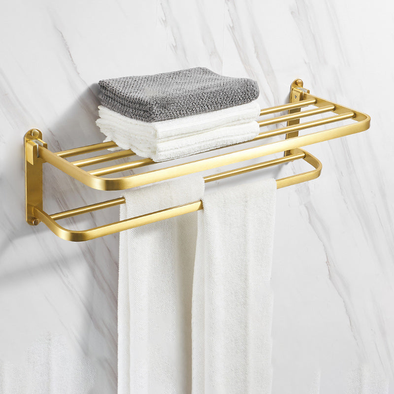 Lisslune | Modern Bathroom Hardware Paper Holder Bathroom Shelf Gold Bathroom Accessories Set