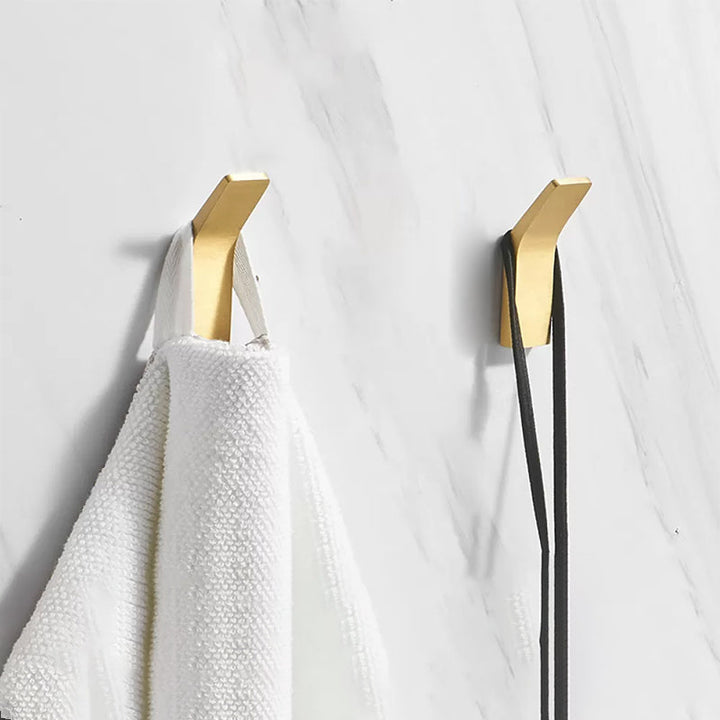 Lisslune | Modern Bathroom Hardware Paper Holder Bathroom Shelf Gold Bathroom Accessories Set