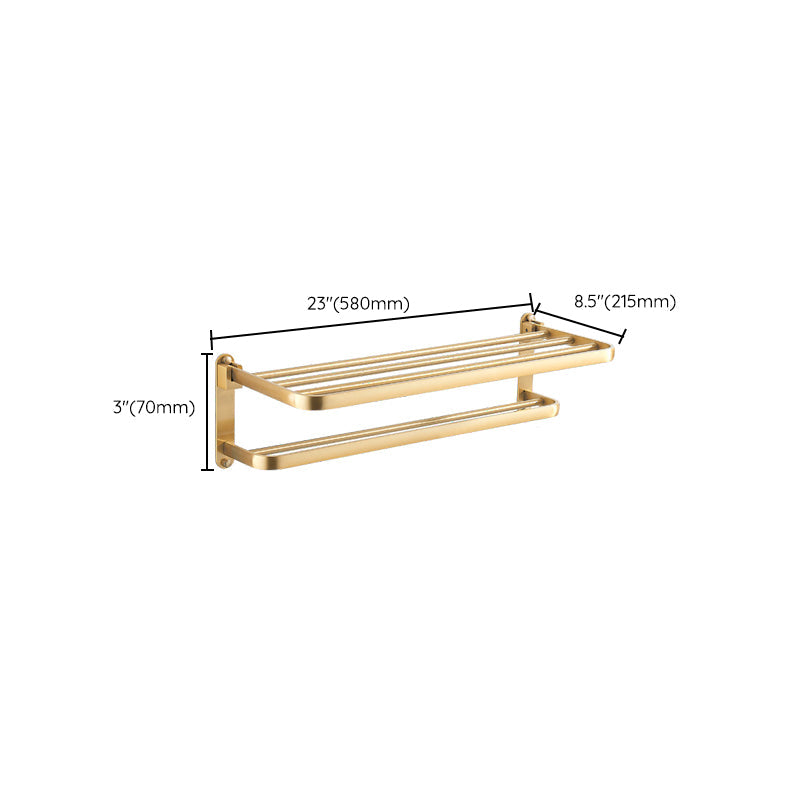 Lisslune | Modern Bathroom Hardware Paper Holder Bathroom Shelf Gold Bathroom Accessories Set