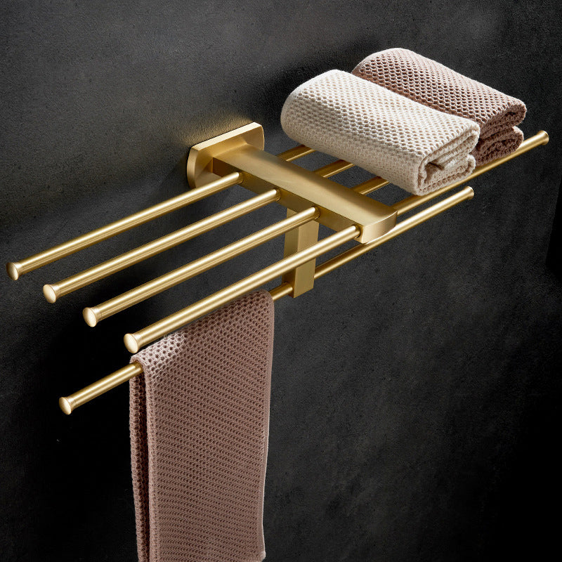 Lisslune | Traditional Golden Bath Accessories Set Brass Bathroom Accessories Kit